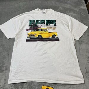 VTG 90s 1995 Hanes Hot August Nights‎ Shirt Size XL Made In USA Single Stitch